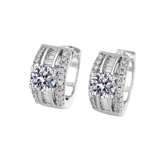 Châu Âu Mỹ ins Phong Cách Mới Bông Tai Zircon Đơn Giản Nữ