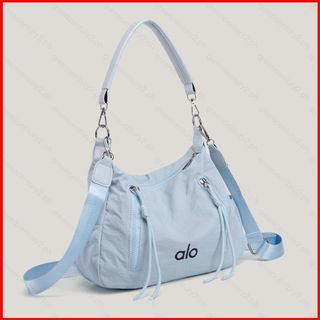 GC2 Alo Túi đeo chéo nhẹ màu trơn dành cho nữ Túi đeo vai nhiều túi Nylon chống thấm nước CG2