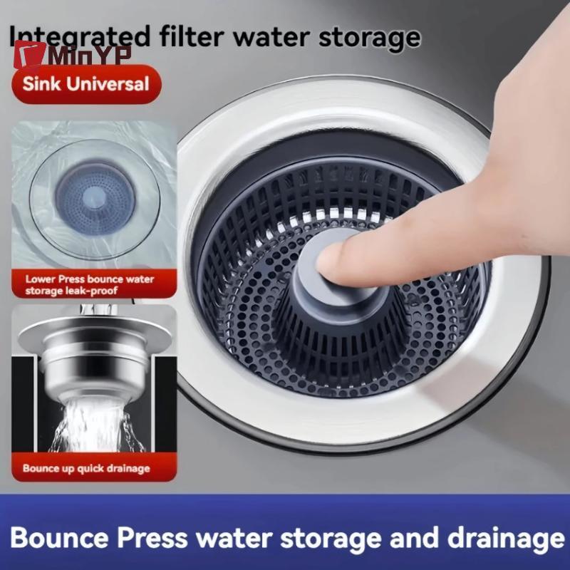 CMinYP 1 Bộ lọc thoát nước bồn rửa Bounce -Odor & Leak, Bộ lọc thoát nước rửa chén, Bộ lọc chống tắc Glory