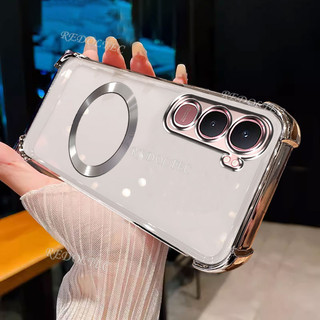 VIVO Y31 5G 2025 Ốp Lưng Mới Từ Tính Chống Sốc Trong Suốt Có Vòng Nam Châm 2025 Thiết Kế Mới Vỏ Trong Suốt VIVOY31 Vỏ Điện Thoại Mềm Siêu Mỏng