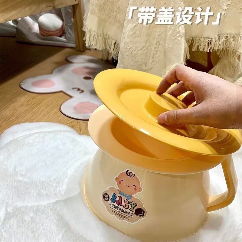 Dày Spittoon Nhà Vệ Sinh Trẻ Em Bô Nước Tiểu Tiểu Bồn Tiểu Trẻ Em Vệ Sinh Hộ Gia Đình Có Nắp 1.23