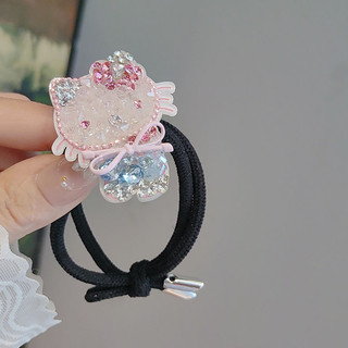 Phụ kiện tóc kim cương hồng pha lê hình trái tim dễ thương cho cô gái