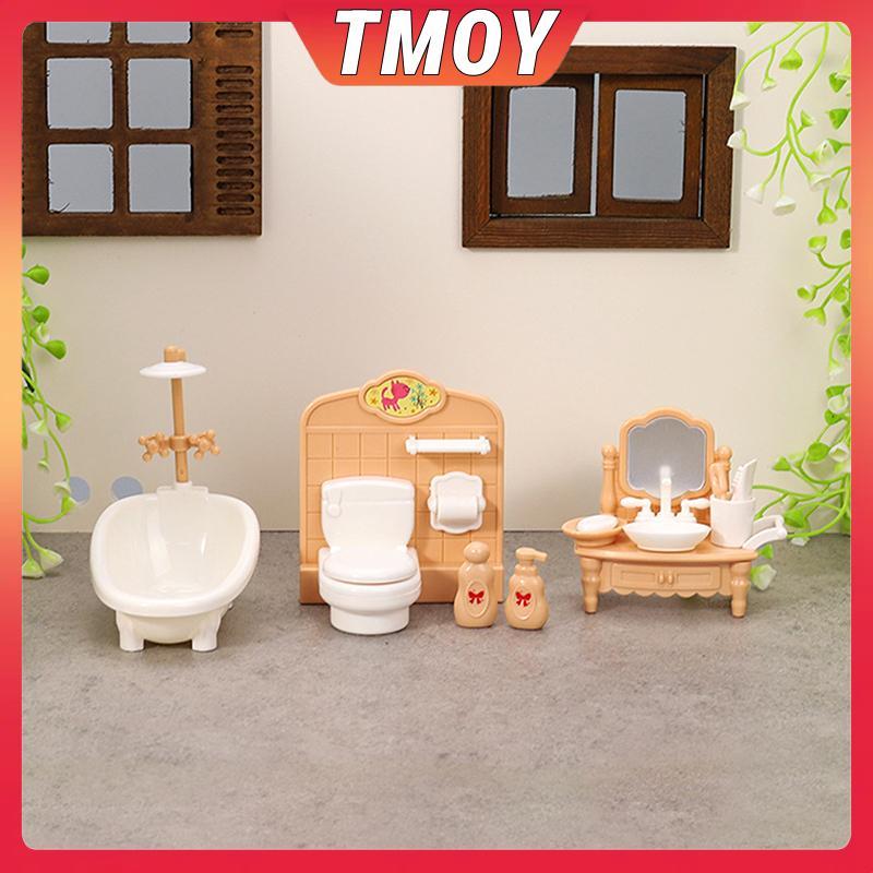 TMOY 1 Bộ 1: 12 Nhà Búp Bê Thu Nhỏ Bồn Tắm Bồn Tắm Bồn Tắm Bộ Đồ Nội Thất Mô Hình Nhà Trang Trí Đồ Chơi Nhà Búp Bê Phụ Kiện TMOY