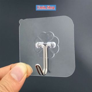 ( Combo 10 ) Móc Dán Tường, Móc Dán Tường Chịu Lực Siêu Dính Chắc Chắn 6x6cm