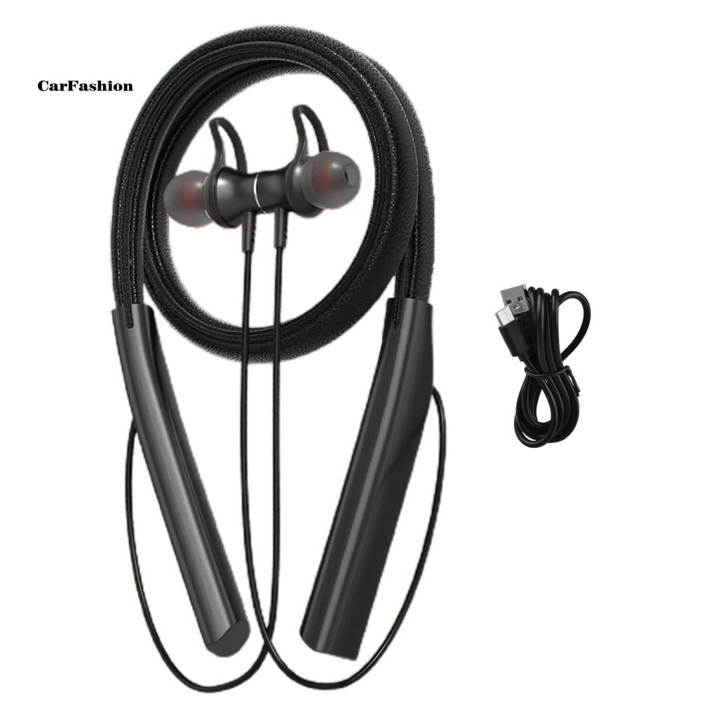 < CarFashion > Tai nghe thể thao Bass nặng Băng đeo cổ HiFi di động chống mài mòn 50 tai nghe tương thích Bluetooth cho Android / cho iPhone