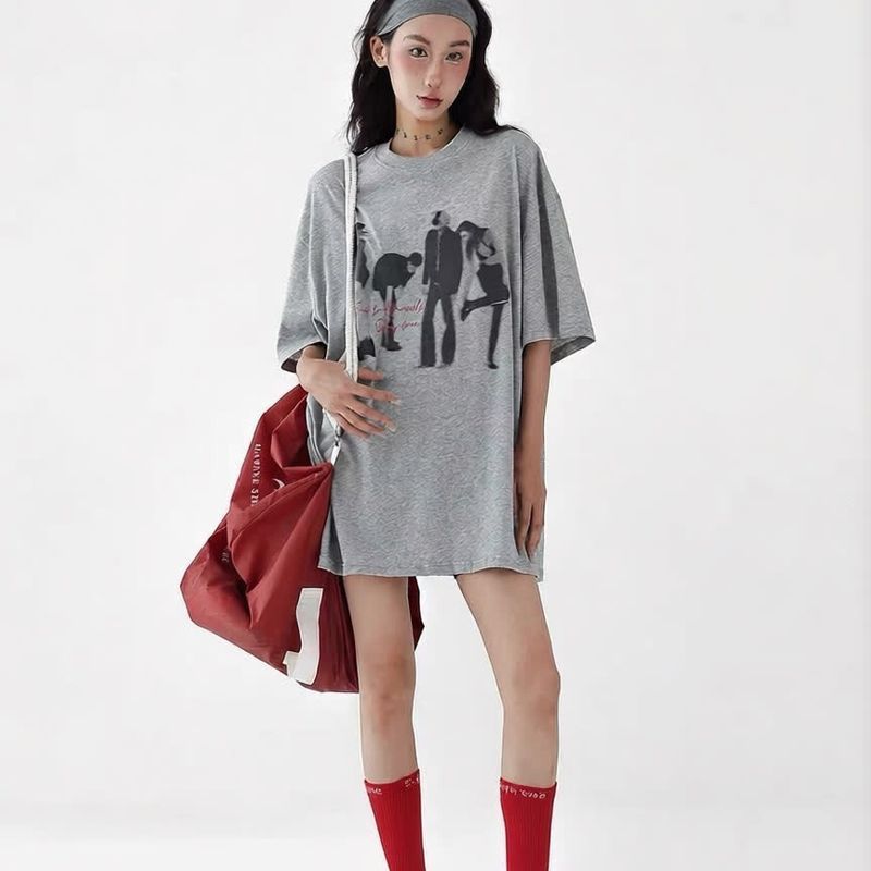 Áo Thun Nữ Graphic Tee Form Rộng Phù Hợp Mùa Hè
