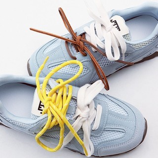 1 Cặp Unisex Vòng Dây Da Thể Thao, Dây Giày Phẳng Bền, Phù Hợp Giày