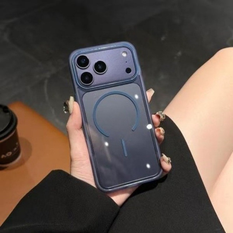 Ốp điện thoại hấp thụ sốc từ tính trong suốt sang trọng Matte Skin Feel Thích hợp cho iPhone 11 12 13 14 15 16 17 Pro Max Plus Ốp lưng