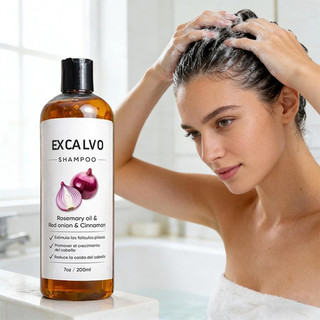 EXCALVO Natureal Organic Onion Scalp Therapy Shampoo with Essential Oil for Aromatherapy