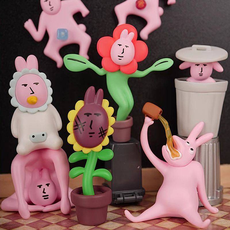 Pink Rabbit Fast Fast Fast Abstract Series Fashion Play Blind Box Mini ...