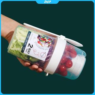 [DCP] CốC salad sữa chua yến mạch trái cây có nắp & muỗng hộp bento 2 lớp bát tập thể dục [VN]