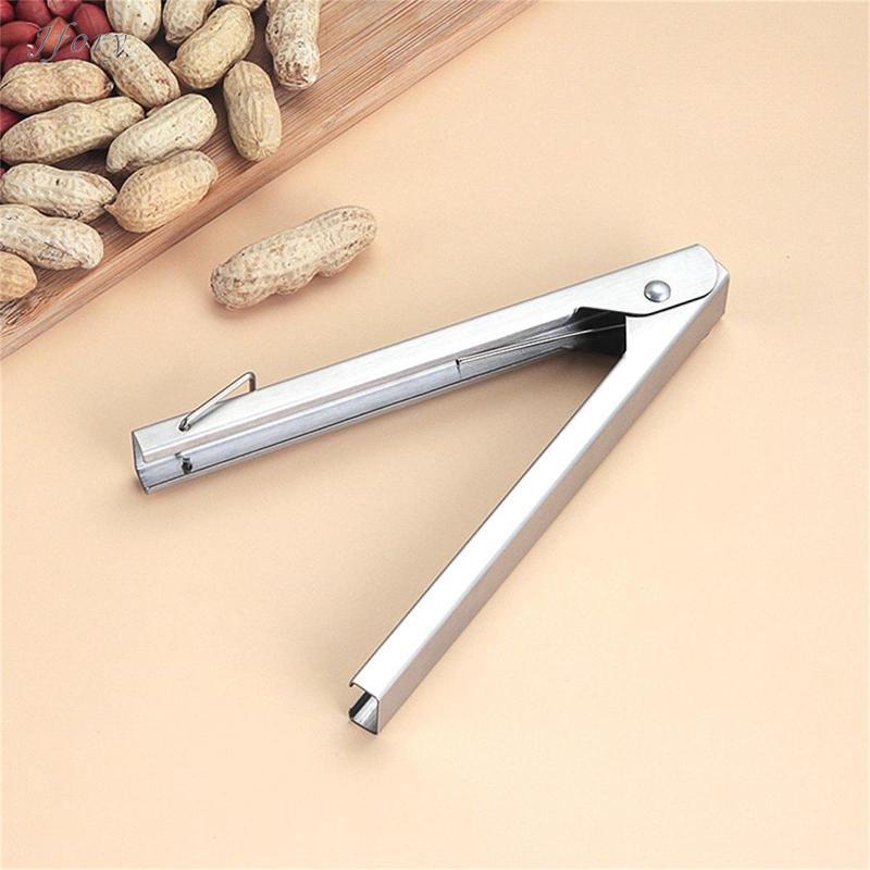 Jfory Dụng cụ bóc vỏ đậu phộng bằng thép không gỉ Hướng dẫn sử dụng Nutcracker Dụng cụ nhà bếp hồ trăn Cracker cho những người yêu thích hạt