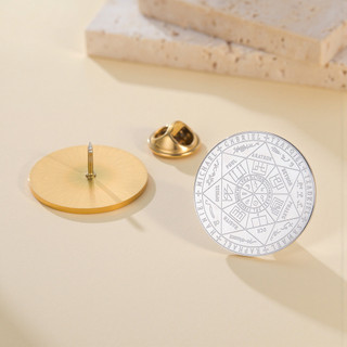 Talisman Bảo Vệ Skyrim Thổ Cẩm với Ve Áo Pin Thép Không Gỉ