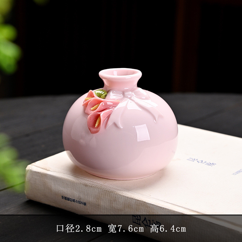 Tay Mạ Gốm Mini Bình Trang Trí Truyền Thống Handmade Thủy Canh Hoa Nhánh Hoa Sắp Xếp Hoa Trang Trí Quà Tặng Sáng Tạo ADTB