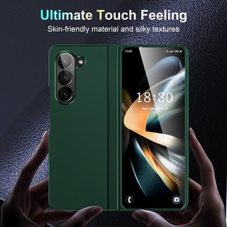 Dành Cho Samsung Galaxy Z Fold 7 6 5 4 3 Siêu Mỏng Mờ Gấp Đứng Ốp Lưng Điện Thoại Cho Galaxy Z Fold7 6 Vỏ Bảo Vệ