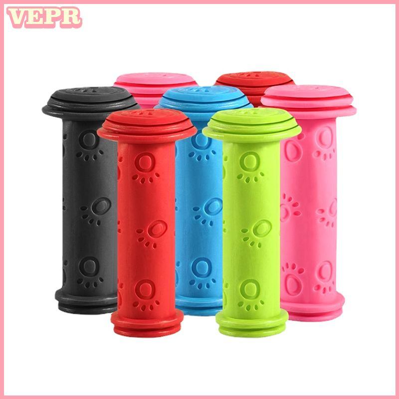 Bộ tay cầm và thanh chống trơn cho xe đạp trẻ em làm từ cao su, chống thấm nước và dễ dàng sử dụng khi bé tập lái.