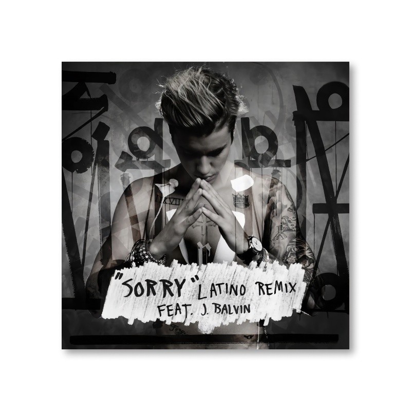 Justin Bieber Bìa Album Canvas Poster Nghệ Thuật Treo Tường Không Khung Cho Phòng Ký Túc Xá Trang Trí Nhà