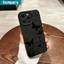 Ibumpers Ốp Điện Thoại Bướm Đen Thanh Lịch Họa Tiết Cỏ Silicon Mềm Cao Cấp Chống Sốc Cho iPhone 11 12 13 14 15 16 17 Pro Max IP 7 8 Plus Iphon X XS XR Xs max