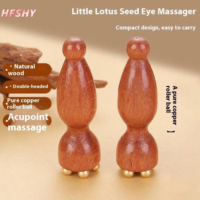 HFSHY Brass Lotus Eye Massage Sti Facial Gua Sha Tool Dụng cụ cầm tay để thư giãn mắt và massage bấm huyệt kinh tuyến VN