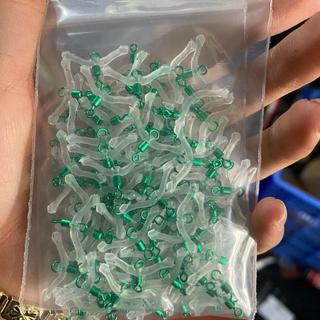 50 khóa chia thẻo, số 8/9, chống rối bảo vệ dây câu. Bộ Chia Thẻo, Chia Đôi Thẻo, Khóa Silicon, Túi 50 Chiếc