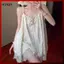 WOADA Đầm Babydoll Ren Thoải Mái - Phù Hợp Đi Biển và Du Lịch