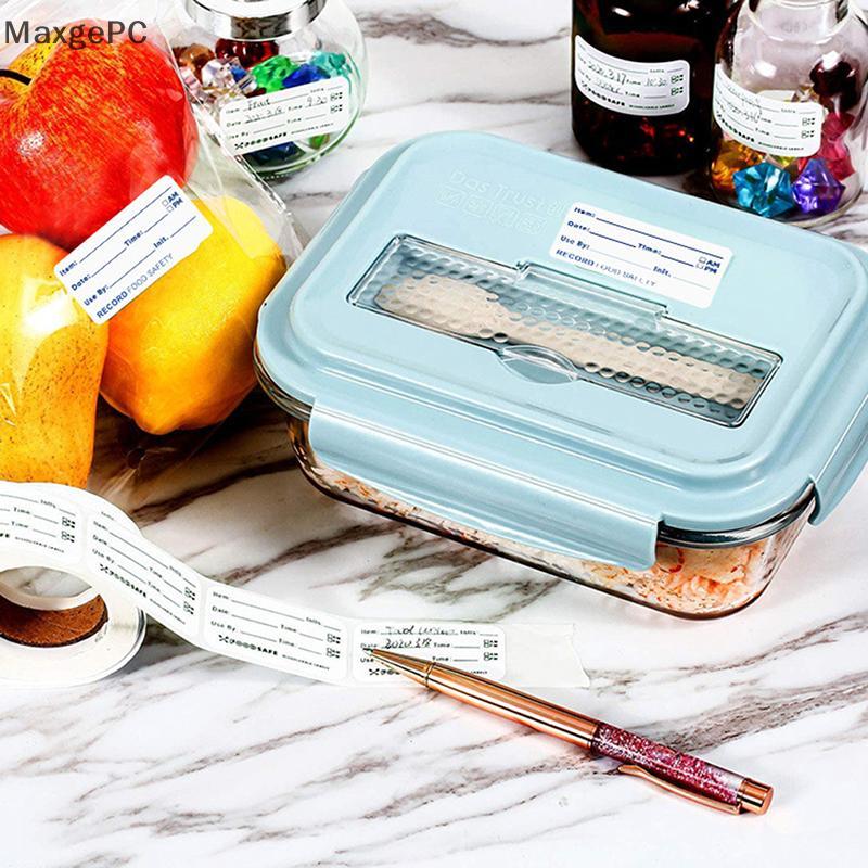 Cod 500Pcs/cuộn nhà bếp nhãn dán tủ lạnh tủ đông thực phẩm lưu trữ ngày nội dung nhãn