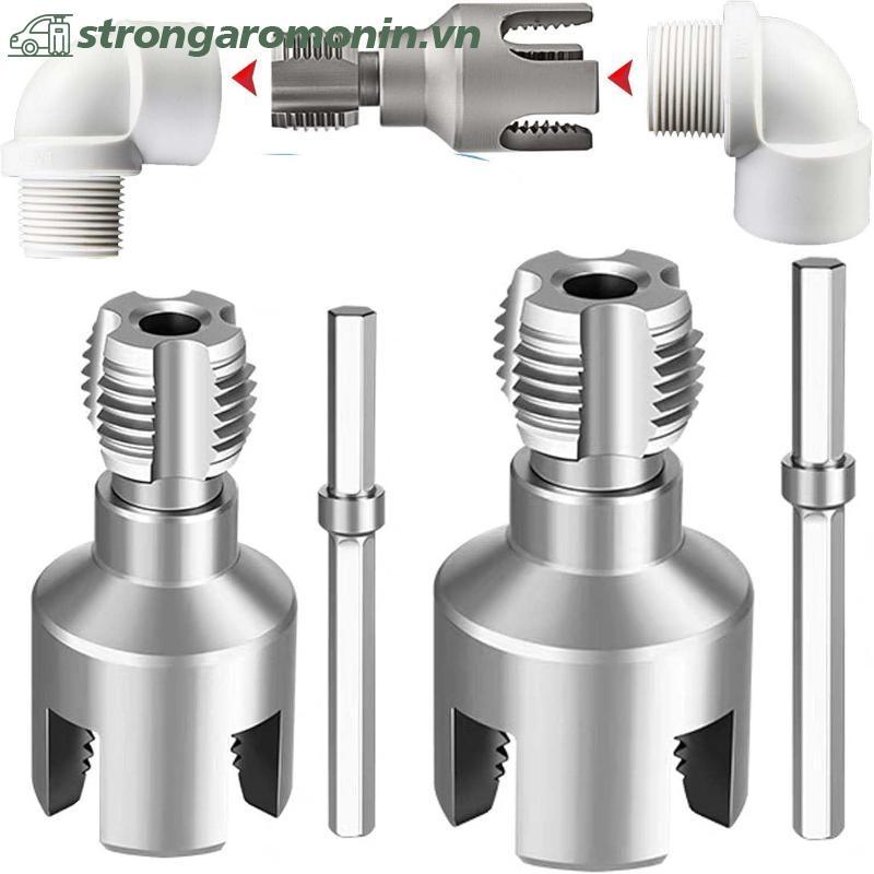 ST Ống Công Cụ Cắt Sợi Tích Hợp Ống Bên Trong & Bên Ngoài Dụng Cụ Ren Máy Khoan Điện Tương Thích Ống PVC Ren Bộ ST