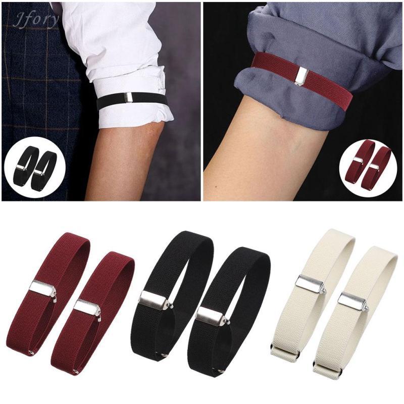 2x Dây giữ tay áo chống trượt kim loại, điều chỉnh được, phụ kiện áo cho nữ