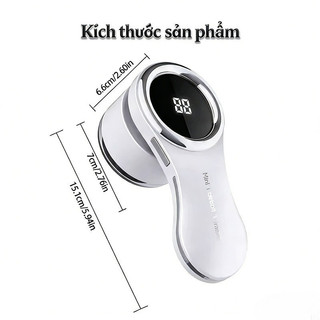 【BabyJoy】Máy cắt lông xù quần áo 6 lưỡi cao cấp,Có màn hình hiển thị công suất,làm sạch xơ vải hiệu quả không hỏng áo