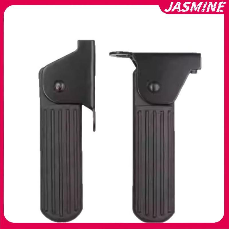 JASMINE 2 Chiếc Phía Trước Footrestfortable Đường Phố Cruise Bàn Đạp Có Thể Gập Lại Kim Loại Xe Máy Chân Chốt Xe Đạp Điện Phụ Kiện DIY JASMINE