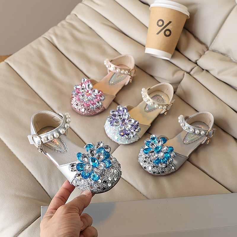 Mẫu mới mùa hè Giày dép thời trang Hàn Quốc cho bé gái, giày dự tiệc thời trang dễ phối đồ