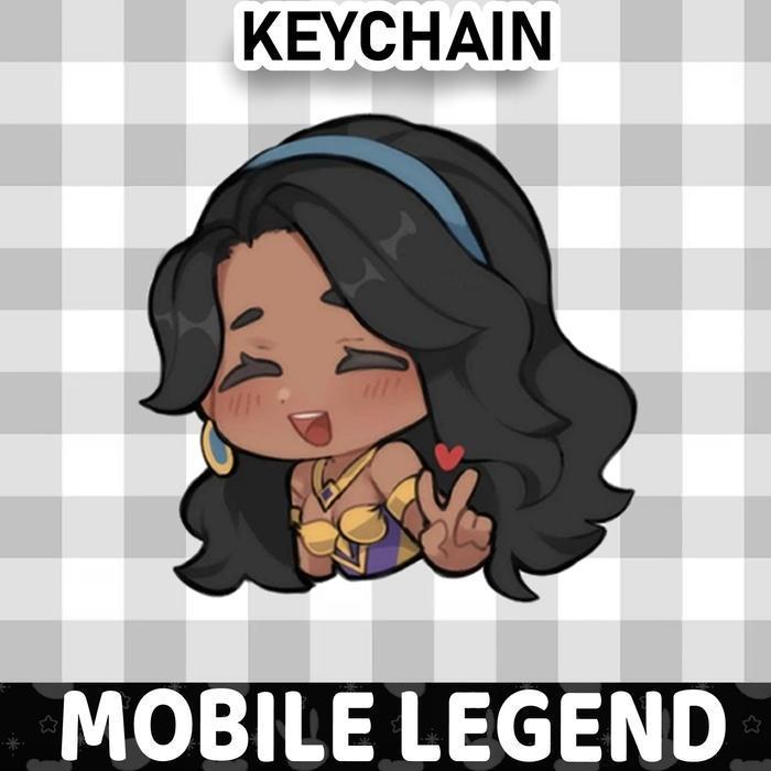 Ganci / Gantungan Kunci Akrilik  MOBILE LEGEND CHIBI - AAMON