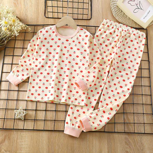Trẻ Em Bộ Đồ Ngủ Mùa Thu Cotton Nguyên Chất Homewear Quần Áo Mùa Thu Quần Dài Quần Lót 90-160 Kích Thước UVHR
