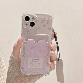 Dành Cho IPhone 17 16 15 14 13 12 11 ProMax X XR XS Max 7 8 Plus hoa vỡ dây buộc thẻ túi trường hợp điện thoại di động
