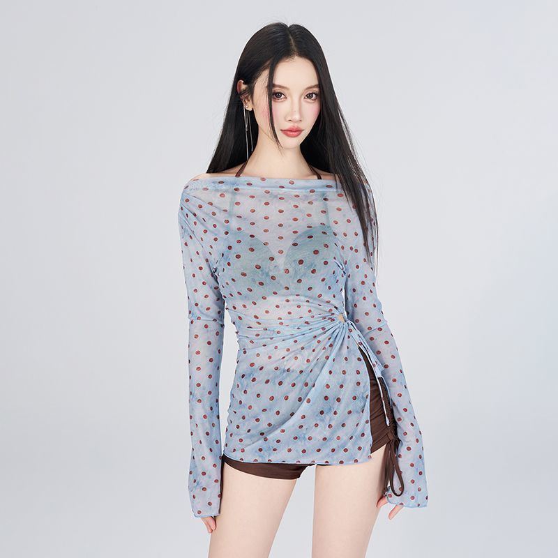 Mới Bikini Ba Mảnh Cho Ngày Hè, Thiết Kế Kín Dáng Với Tay Dài Phù Hợp Đi Biển