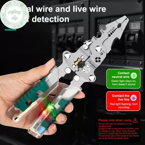 Kìm tuốt dây PUSKY Foldalbe Kiểm tra điện áp Cắt cáp Kìm uốn dây đa chức năng Kìm điện VN