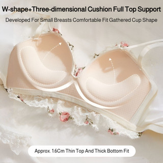 Áo ngực ren 『Brelira』 không gọng thép, nâng ngực, ôm sát, thoải mái, chất liệu latex, chống chảy xệ, cúp đầy đủ, không gọng, hỗ trợ mềm mại.