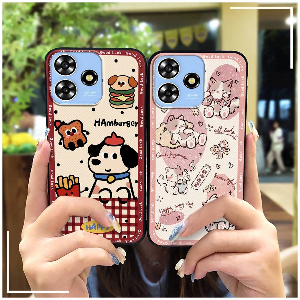 Ốp Điện Thoại Hoạt Hình Bền Đẹp Cho ZTE Blade A73 4G / V50 Smart / V50 Design 4G / Axon50Lite Silicone TPU Chống Va Đập Ốp Lưng Dễ Thương Bọc Toàn Bộ Chống Thấm Nước Chống Bụi Thiết Kế Thời Trang Động Vật