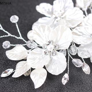Misa Cô Dâu Pha Lệ Ngọc Trai Hoa - Trang Sức Cưới Cho Tóc Sang Trọng