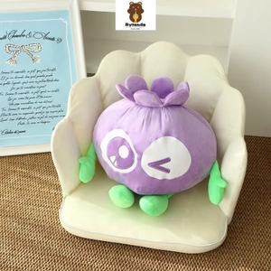 Rytanda Đồ chơi sang trọng mô phỏng dễ thương việt quất cho bé gái Gối trái cây việt quất Plushie Búp bê trái cây mềm Đồ ăn nhồi bông thú vị Trang trí bạn gái trẻ em Quà tặng sinh nhật năm mới