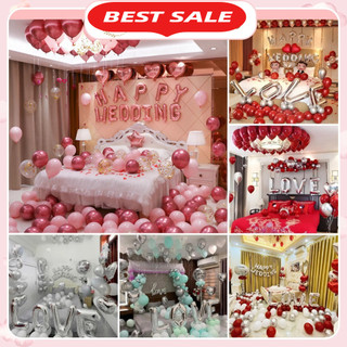 Bóng Bay Đơn Giản Trang Trí Phòng Cưới Bón Bóng Cưới DF36