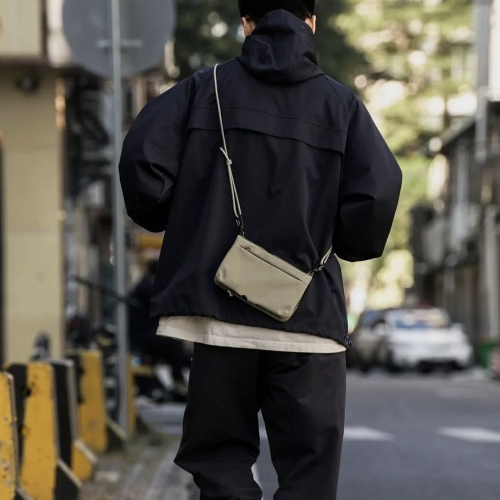 Túi đeo ngực gập gọn, lưu trữ thường, đeo vai, đựng điện thoại di động unisex