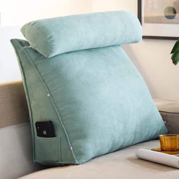 Gối sofa hình tam giác, gối tựa, gối tựa đầu giường, gối tựa lưng lớn cho phòng khách và giường, gối ôm lớn, gối ngủ, gố