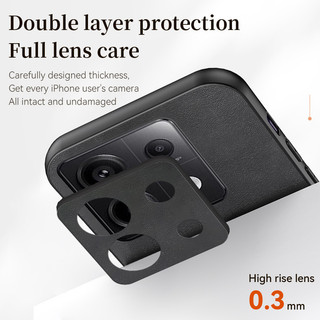Áp dụng cho Xiaomi Redmi Note 13 Pro 5G 2312DRA50C 2312CRAD3C 2312DRA50G 2312DRA50I POCO X6 POCOX6 Vỏ kim loại xoay từ tính bảo vệ ống kính, vỏ chống sốc
