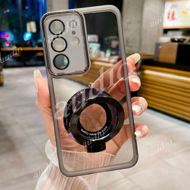 TECNO Camon 50 Ultra 5G Họa Tiết CD Giá Đỡ Từ Tính Ốp Lưng Điện Thoại Cho Tecno Camon 50 Pro Ultra Camon50 5G 4G Full Camera Bảo Vệ Phim Trong Suốt Có Giá Đỡ Nhẫn Ngón Tay