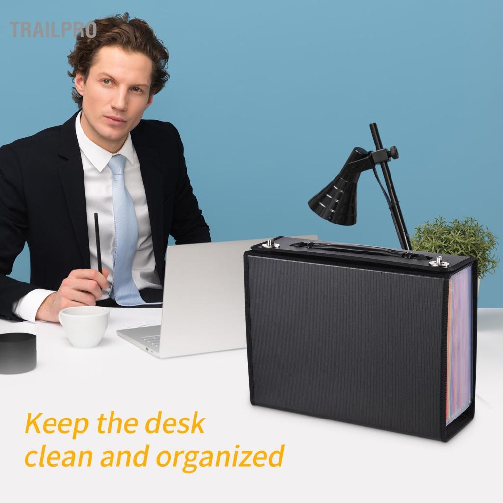TrailPro File Folder A4 Hồ sơ cho tủ 18 dòng 24 trang Bìa đựng tài liệu Lưu trữ tài liệu tiện lợi hơn (Túi 24 ngăn)