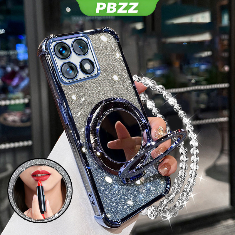Ốp lưng Honor x6c x6a x8c x6b x7c x7b x7a x8b x8a 5g x5b plus HONOR 200 400 pro 400 lite 5g Vỏ điện thoại Vỏ mềm chống sốc thiết kế mới gương thẩm mỹ có giá đỡ SJSFHZJ01