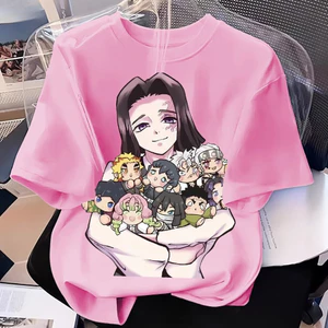 Demon Slayer Hoạt Hình Trẻ Em Đồ Họa Áo Anime In Hình Thường Ngày Mùa Hè Trường Trang Phục Bé Trai Bé Gái