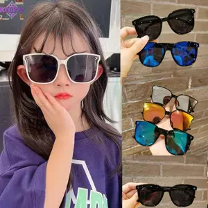 Kính Râm Trẻ Em Khung Vuông UV375 Có Thể Gấp Gọn, Phù Hợp Du Lịch Ngoài Trời Cho Bé Trai Và Bé Gir