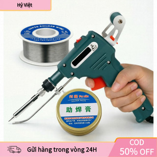 【Hỷ】Sản phẩm hàn đa năng: mỏ hàn nhỏ gọn, dây thiếc dẫn điện tốt và keo hàn làm sạch bề mặt hiệu quả.